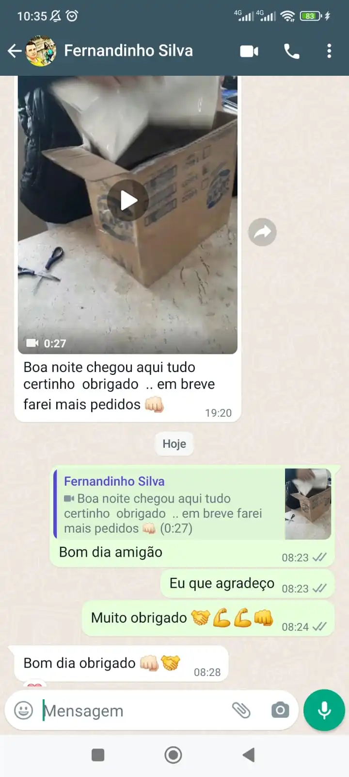 Feedback Cliente