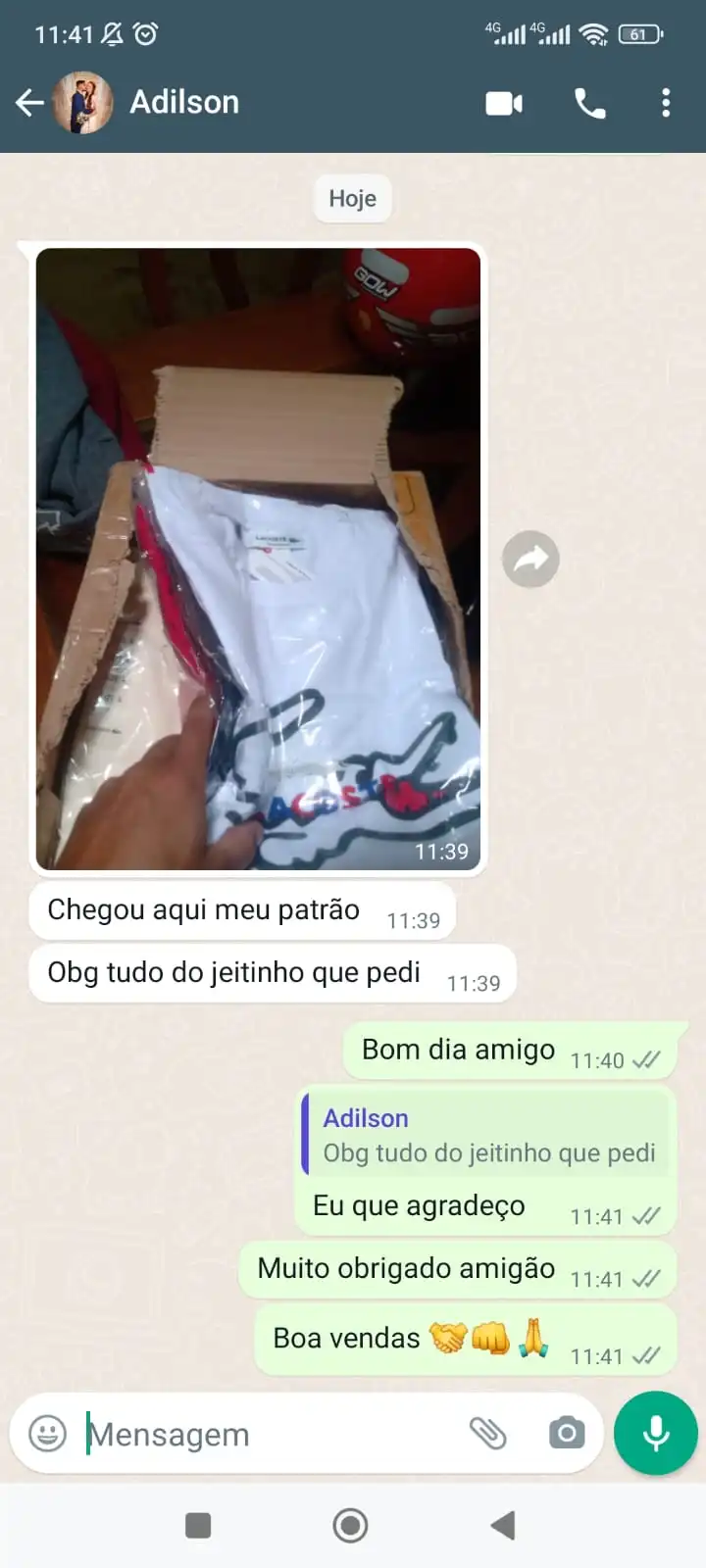 Feedback Cliente